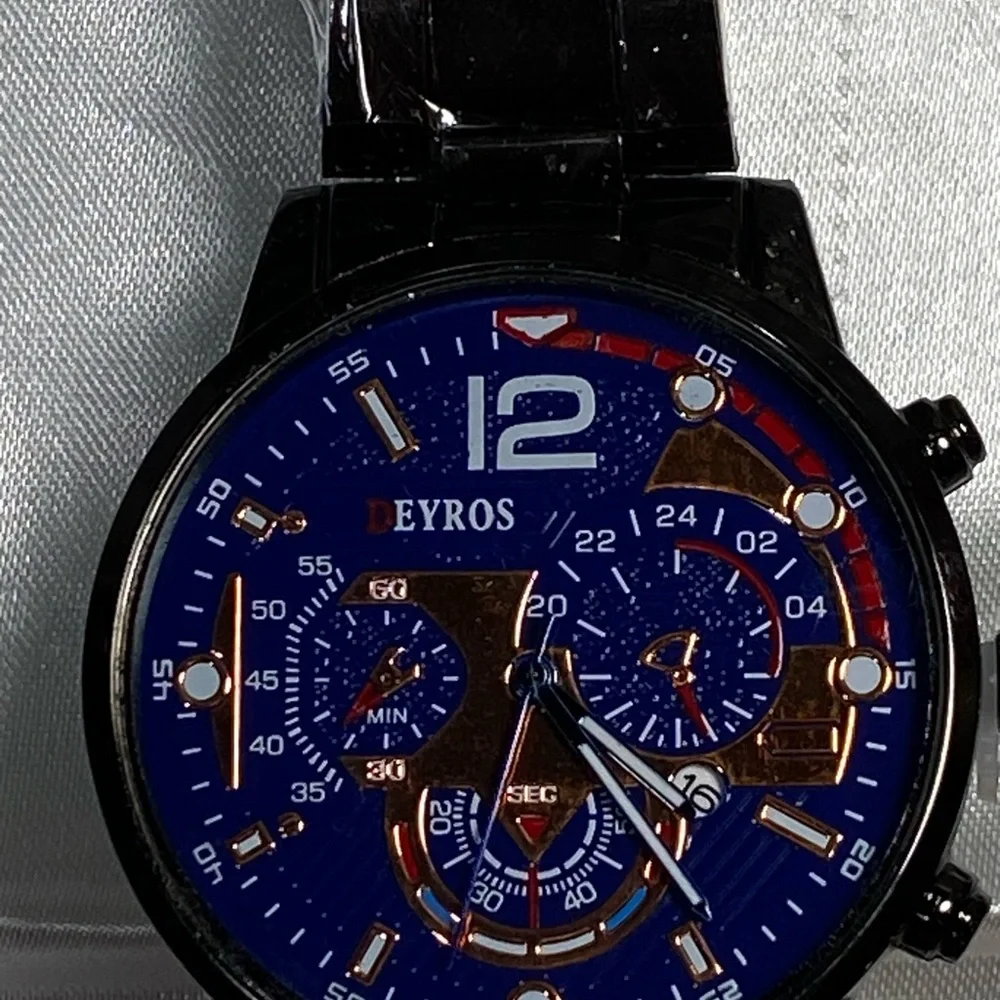 Eyros Blue Dial Chronograph Watch